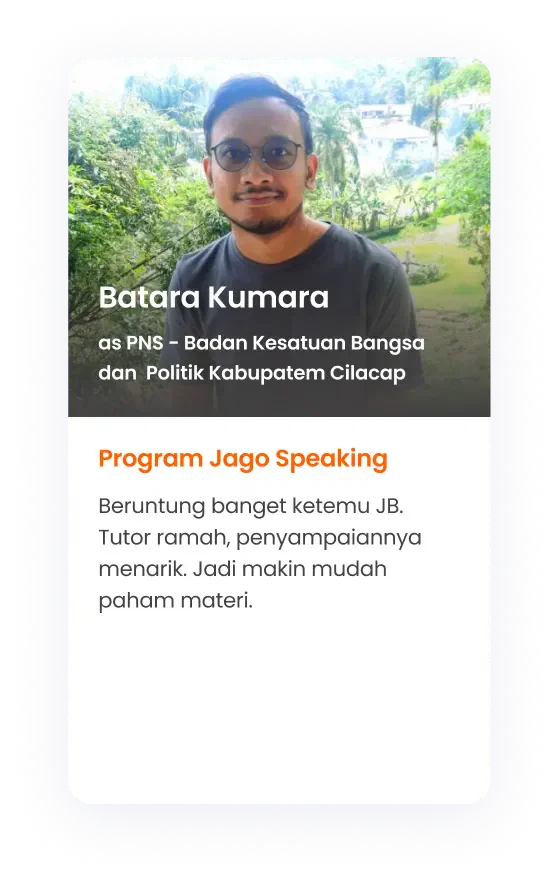 Testimoni Siswa Belajar dan Kursus/Les Bahasa inggris Jagobahasa