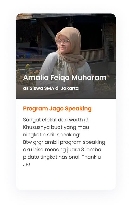 Testimoni Siswa Belajar dan Kursus/Les Bahasa inggris Jagobahasa